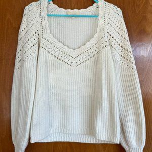 Sezane Manon Sweater - Ecru, size small